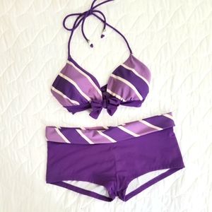 Swimsuit set bikini boy shorts